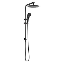 Irvine Round Twin Shower Set with 3-Function Hand Shower